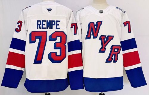 New York Rangers REMPE 73 White/Blue NHL Jersey Hockey Shirt