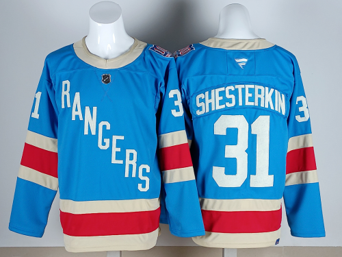 New York Rangers SHESTERKIN 31 Blue/Red NHL Jersey Hockey Shirt