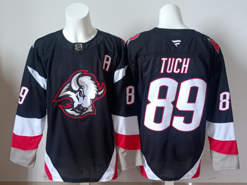Buffalo Sabres TUCH 89 Black NHL Jersey Hockey Shirt