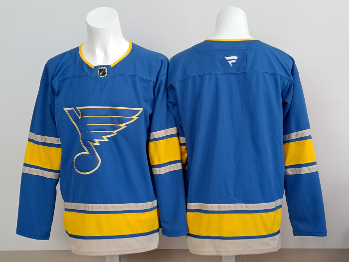 Saint Louis Blues Blank Blue NHL Jersey St. Louis Blues Hockey Shirt