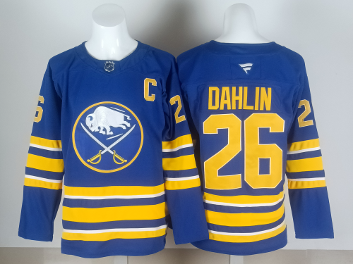 Buffalo Sabres DAHLIN 26 Blue NHL Jersey Hockey Shirt