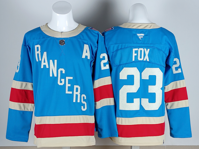 New York Rangers FOX 23 Blue/Red NHL Jersey Hockey Shirt