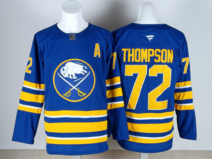 Buffalo Sabres THOMPSON 72 Blue NHL Jersey Hockey Shirt