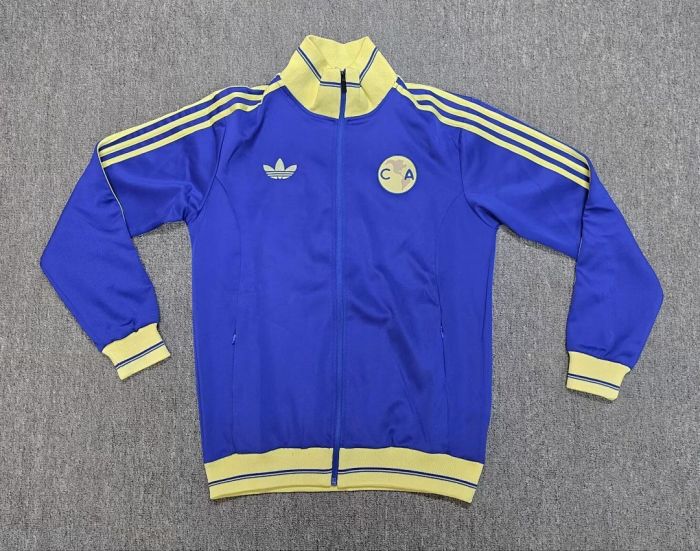 2025-2026 Club America Blue Soccer Windbreaker Jacket Football Jacket