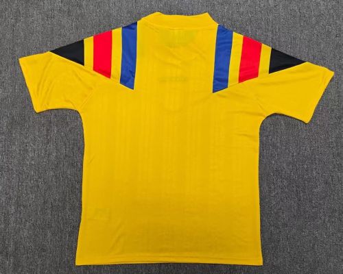 Retro Model Club America Aguilas Yellow Soccer Jersey Football Shirt