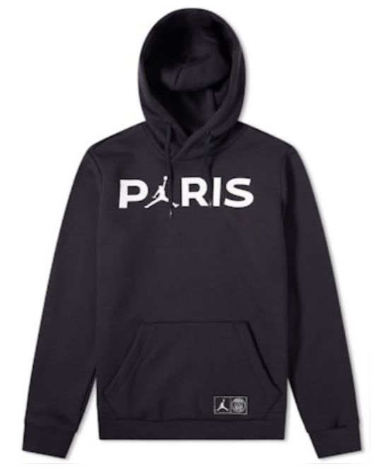 2025-2026 PSG Black Soccer Training Hoodie Football Hoody