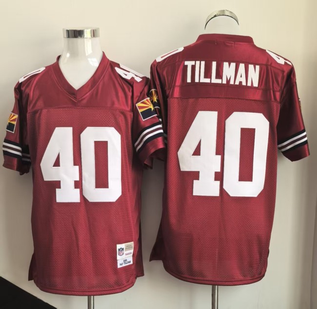 Retro Jersey Arizona Cardinals TILLMAN 40 Red NFL Jersey Football Shirt
