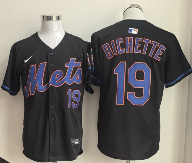 New York Mets BICHETTE 19 Black Cool Base Jersey MLB Jersey