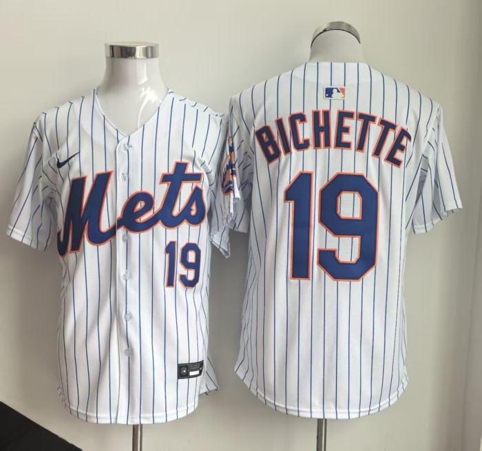 New York Mets BICHETTE 19 White Cool Base Jersey MLB Jersey