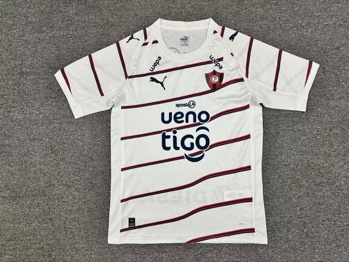 Fan Version 2026-2027 Cerro Porteño Away White Soccer Jersey Football Shirt