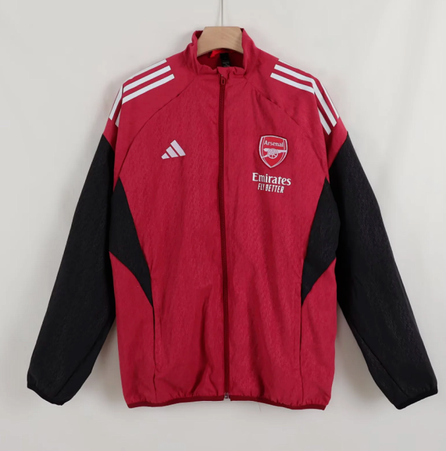 2025-2026 Arsenal Red/Black Soccer Windbreaker Jacket Football Jacket