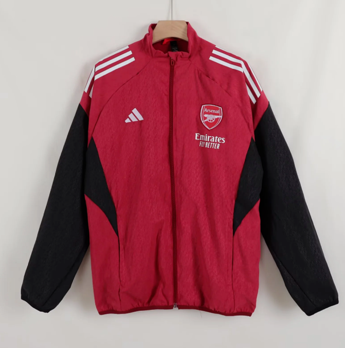 2025-2026 Arsenal Red/Black Soccer Windbreaker Jacket Football Jacket