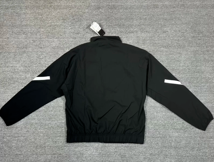 2025-2026 Manchester United Black/White Soccer Windbreaker Jacket Football Jacket