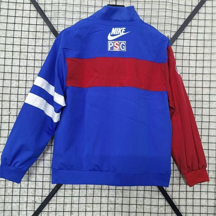 2025-2026 PSG Blue/Red Soccer Windbreaker Jacket Football Jacket