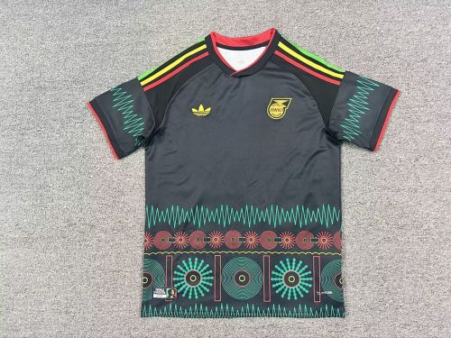 Fan Version 2026 Jamaica Away Black Soccer Jersey Football Shirt