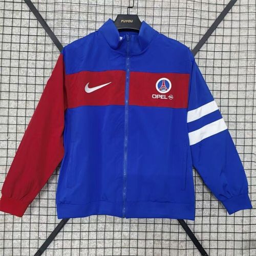 2025-2026 PSG Blue/Red Soccer Windbreaker Jacket Football Jacket