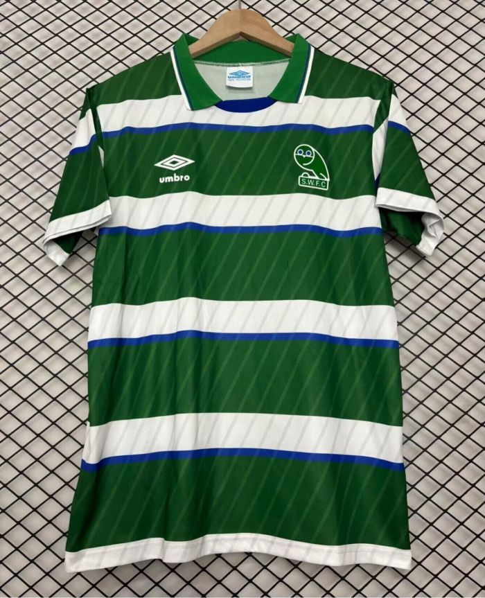Retro Jersey 1988-1989 Sheffield Wednesday Away Green Soccer Jersey Football Shirt