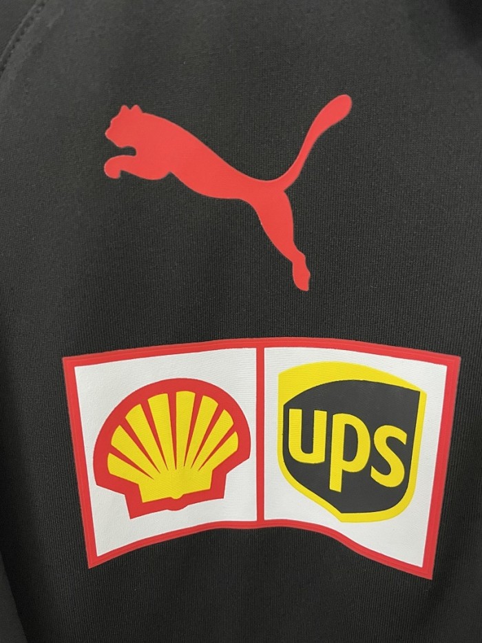 2026 Ferrari Black Casual Shirt Racing Jersey Polo