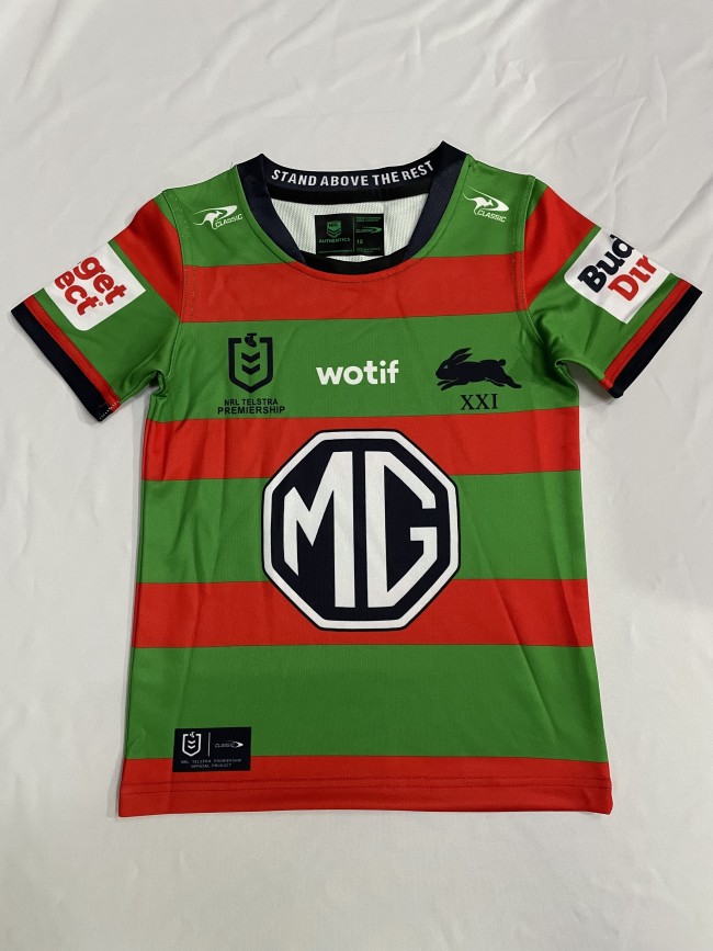 Youth 2026 South Sydney Rabbitohs Home Rugby Jersey Kids Shirt Child Jersey