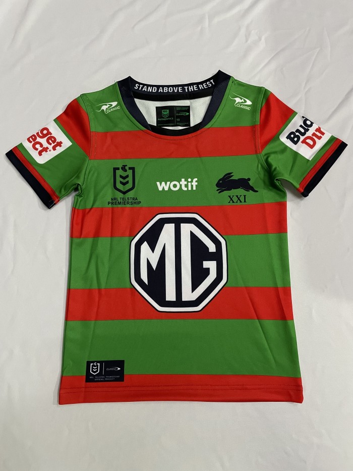 Youth 2026 South Sydney Rabbitohs Home Rugby Jersey Kids Shirt Child Jersey