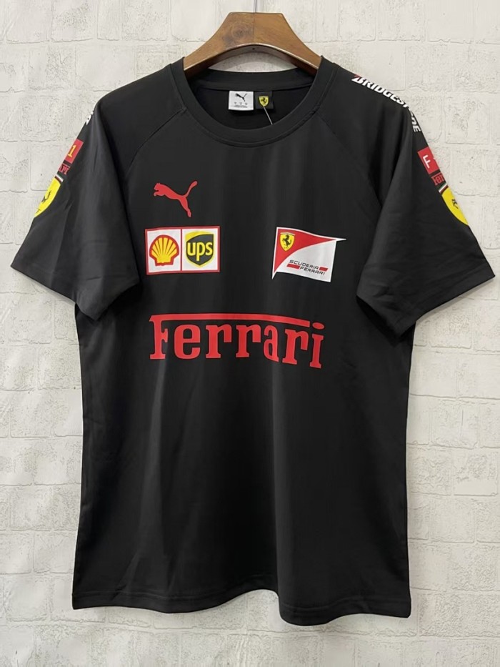2026 Ferrari Black Casual Shirt Racing Jersey