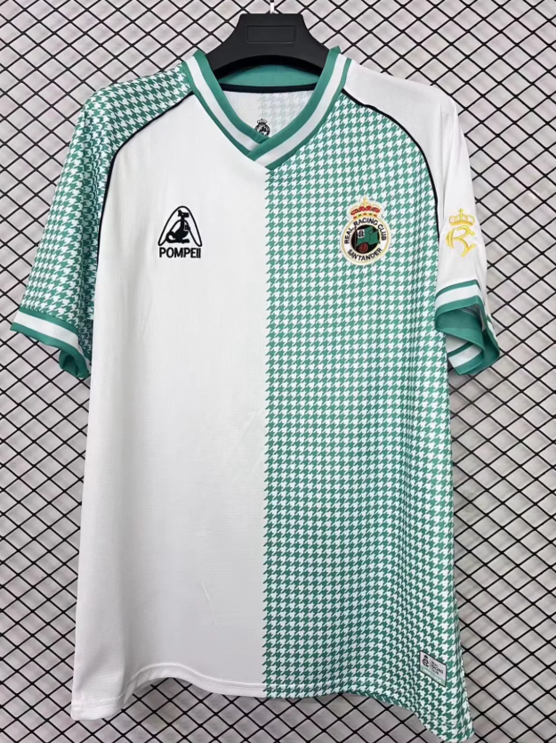 Fan Version 2025-2026 Racing de Santander 113th Version Soccer Jersey Football Shirt