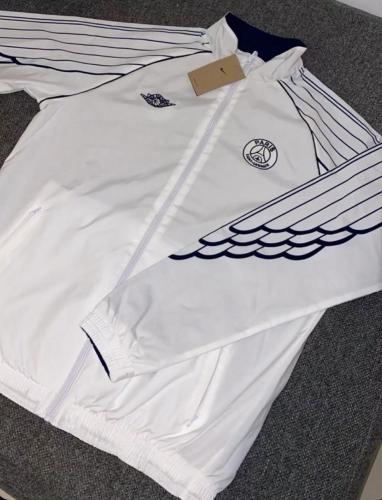 2025-2026 PSG White Soccer Reversible Windbreaker Jacket Football Jacket
