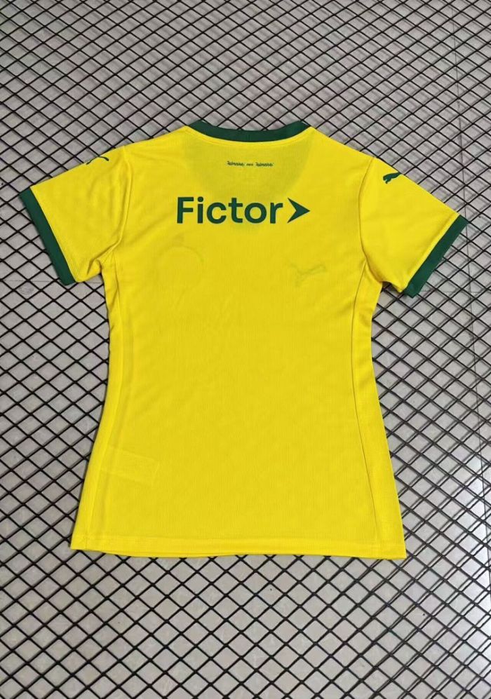 Women 2026-2027 Palmeiras Third Away Yellow Soccer Jersey Girl Football Shirt