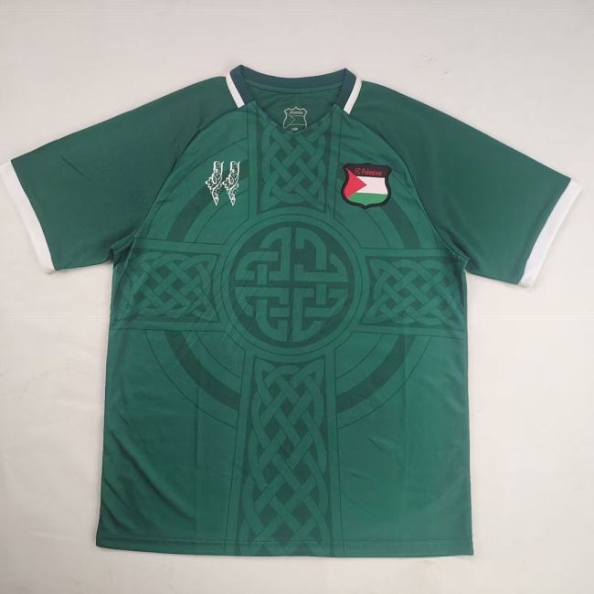 Retro Model 2025-2026 Palestine Green Soccer Jersey FC Palestina Football Shirt
