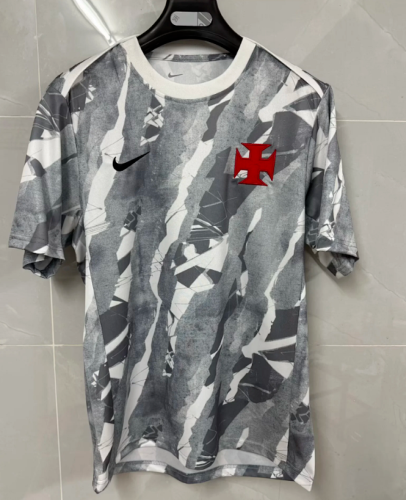 Fan Version 2026-2027 Vasco Da Gama Grey Soccer Pre-match Jersey Footall Shirt