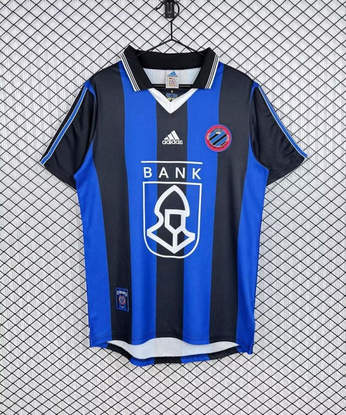 Retro Jersey 1998-1999 Cercle Brugge KSV Home Soccer Jersey Football Shirt