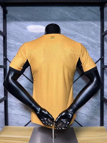 Player Version 2026 Ghana Away Yellow Soccer Jersey Football Shirt