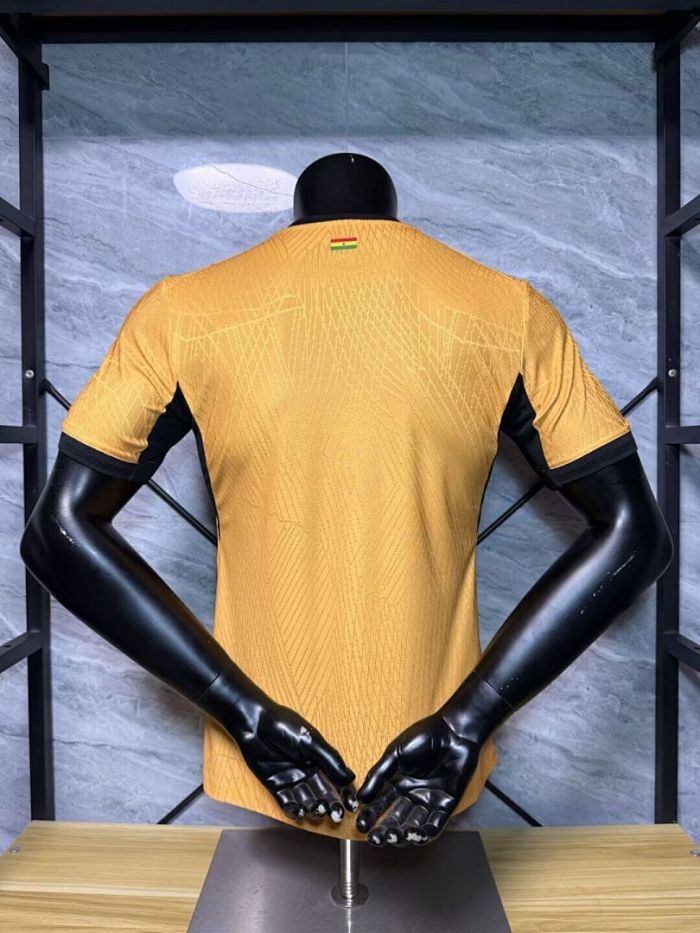 Player Version 2026 Ghana Away Yellow Soccer Jersey Football Shirt