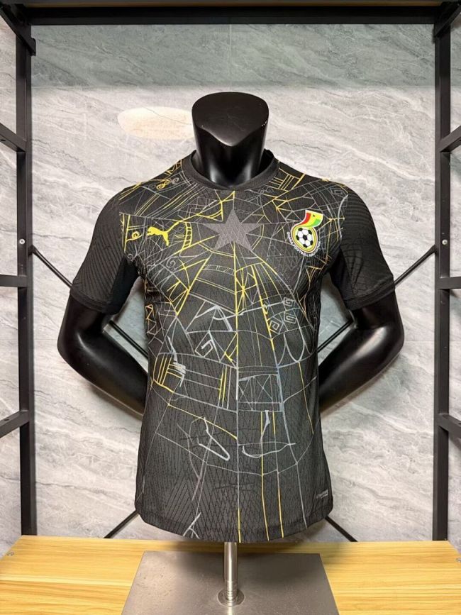Player Version 2026 Ghana Black Soccer Jersey Football Shirt