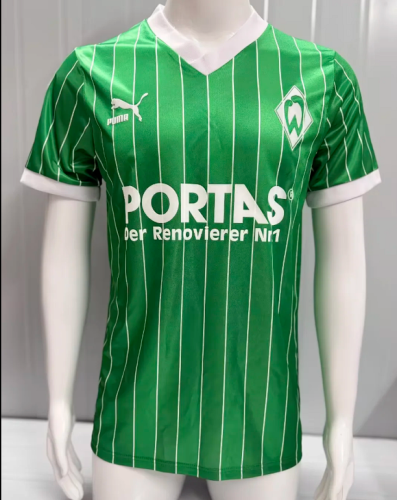 Retro Jersey 1987-1988 Werder Bremen Away Green Soccer Jersey Vintage Football Shirt