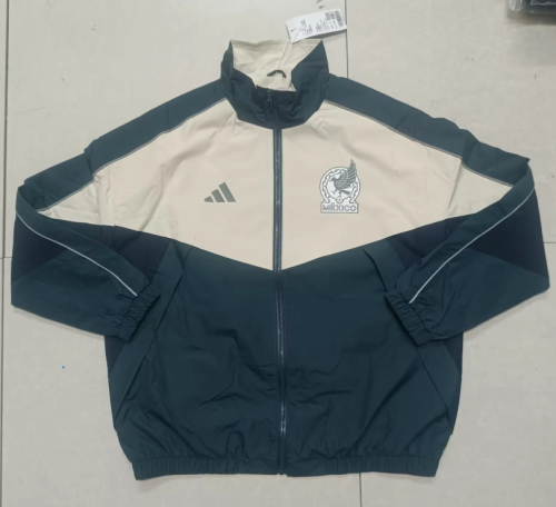 2026-2027 Mexico Green/White Soccer Windbreaker Jacket Football Jacket