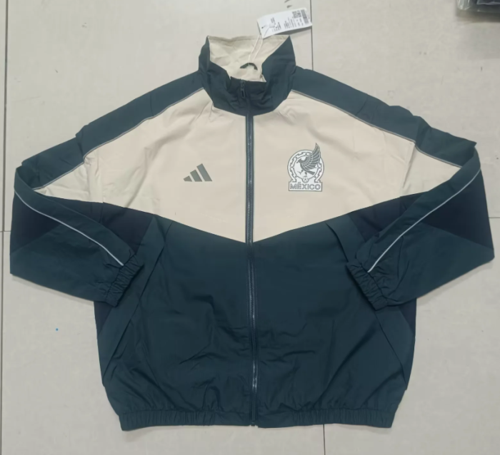 2026-2027 Mexico Green/White Soccer Windbreaker Jacket Football Jacket