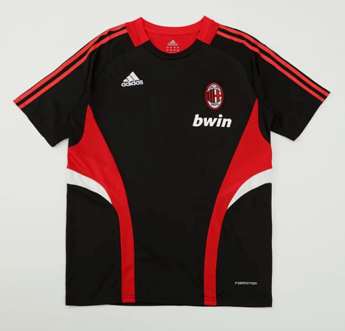 Retro Jersey 2008-2009 AC Milan Black Soccer Training Jersey Vintage Football Shirt