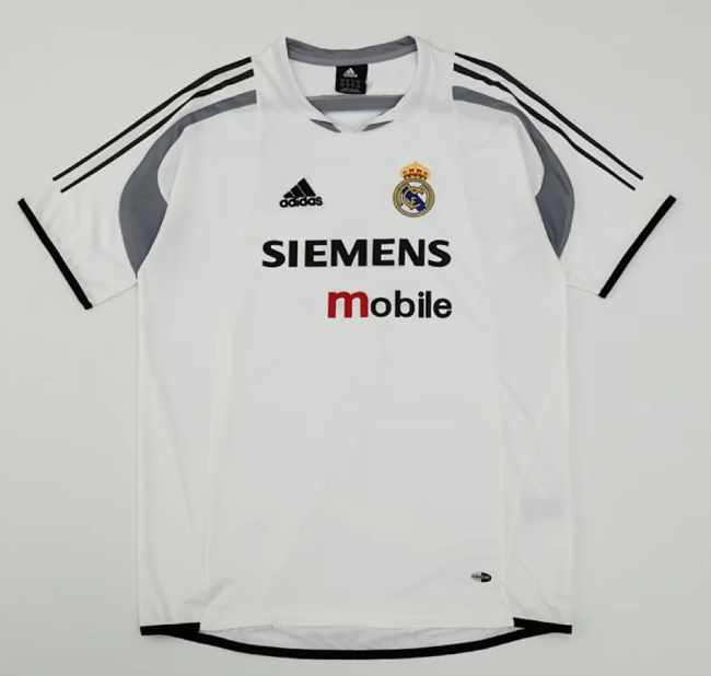 Retro Jersey 2004-2005 Real Madrid White Soccer Training Jersey Vintage Football Shirt