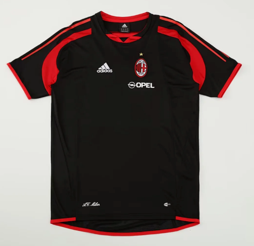 Retro Jersey 2004-2005 AC Milan Black Soccer Training Jersey Vintage Football Shirt
