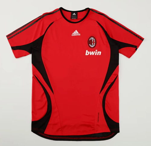 Retro Jersey 2006-2007 AC Milan Red Soccer Training Jersey Vintage Football Shirt