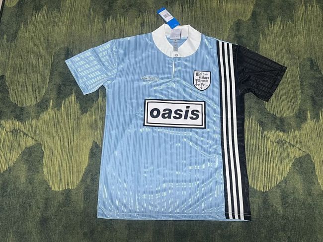 Fan Version 2025-2026 AD Oasis Blue/Black Soccer Jersey Football Shirt