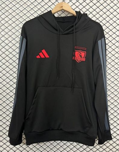 2026-2027 Colo-colo Black Soccer Training Hoodie Football Hoody