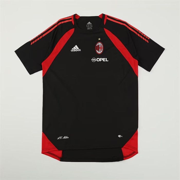 Retro Jersey 2005-2006 AC Milan Black Soccer Training Jersey Vintage Football Shirt