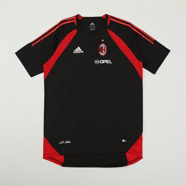 Retro Jersey 2005-2006 AC Milan Black Soccer Training Jersey Vintage Football Shirt