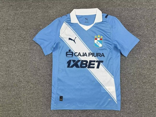 Fan Version 2026-2027 Sporting Cristal Home Soccer Jersey Football Shirt