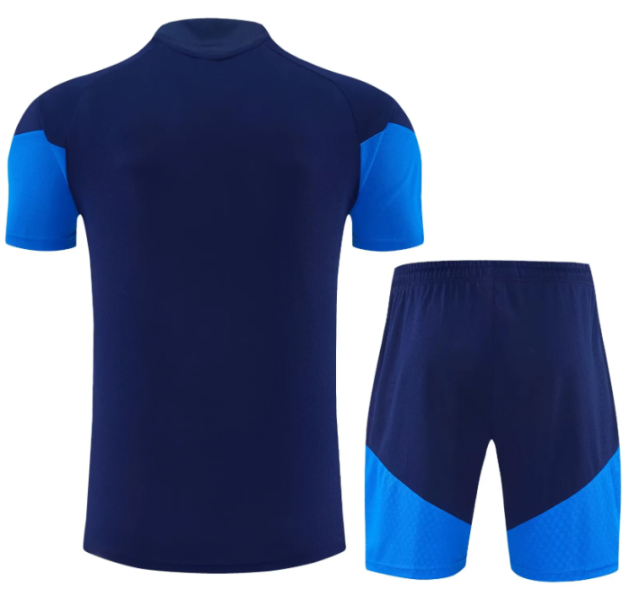 Adult Uniform 2026 Colombia Dark Blue Soccer Training Jersey and Shorts Football Kits