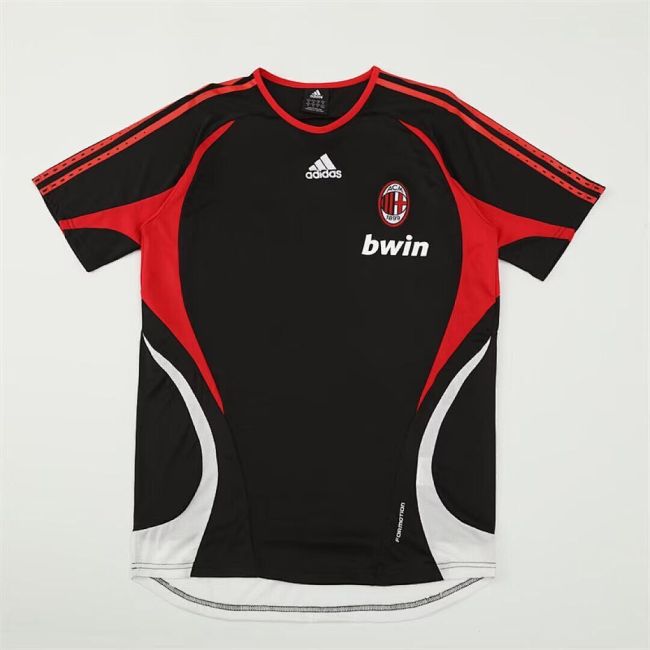 Retro Jersey 2006-2007 AC Milan Black Soccer Training Jersey Vintage Football Shirt