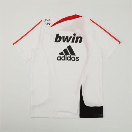 Retro Jersey 2007-2008 AC Milan White Soccer Training Jersey Vintage Football Shirt