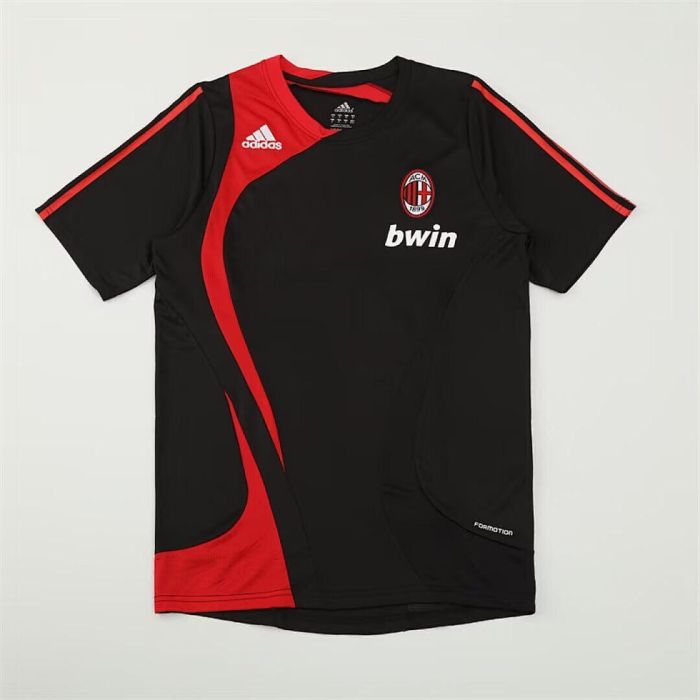 Retro Jersey 2007-2008 AC Milan Black Soccer Training Jersey Vintage Football Shirt